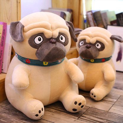 large stuffed pug