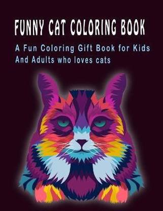 Funny Cat Coloring Book: Buy Funny Cat Coloring Book by Hut The Publish ...