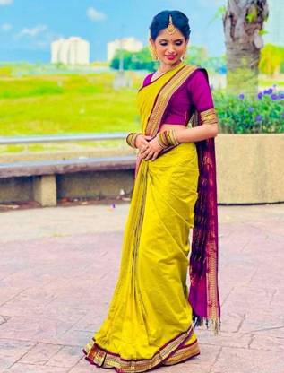 Solid Plain Woven Bollywood Pure Silk Saree Price In India Buy Solid Plain Woven Bollywood Pure Silk Saree Online At Flipkart Com