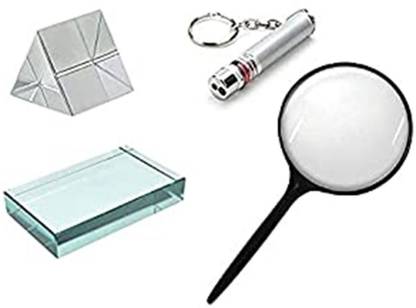 Erh India Science Experiment Diy Kit 50 X 50 X 50 Mm Equilateral Glass  Prism, Glass