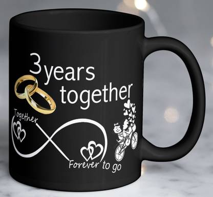 Rosemelt 3rd Year Wedding Anniversary Gift For Him And Her 3rd Year Relationship Mug 3rd Years
