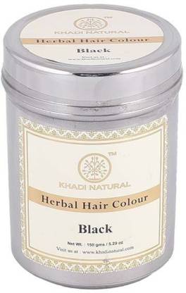 KHADI NATURAL Black Hair colour , Ayurvedic / Herbal Black Hair colour 150g  - Price in India, Buy KHADI NATURAL Black Hair colour , Ayurvedic / Herbal  Black Hair colour 150g Online