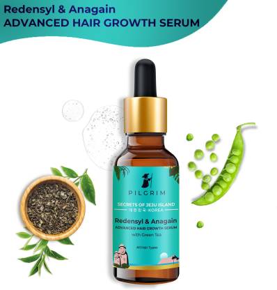 Pilgrim Redensyl 3% + Anagain 4% Advanced Hair Growth Serum For Hair ...