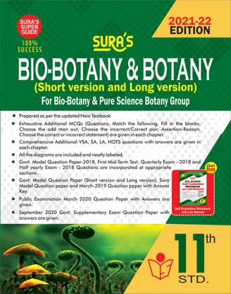 Sura S 11th Std Bio Botany And Botany Guide English Medium 2021 22 Edition Based On Samacheer Kalvi Textbook 2021 Buy Sura S 11th Std Bio Botany And Botany Guide English Medium 2021 22 Edition Based