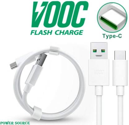 Jics USB Type C Cable 1 m VOOC USB Type-C DASH CHARGE Fast Quick Charging Sync Cable 1 m USB Type C Cable 5 A 1 m USB Type C Cable (Compatible with OP5, OP5T, OP6, OP6T, OP7, OP7T, OP NORD, OP8, WHITE, One Cable)