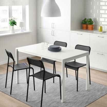 Ikea Metal 4 Seater Dining Set In, Grey Dining Room Chairs Set Of 4