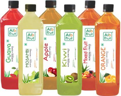 Alofrut Juices Taste Combo, 1000 Ml - Pack Of 12 | Fruit Juice Mai Aloevera Pulp | Healthy Hai Isme Aloevera Hai | Ready To Serve Drink Price In India - Buy