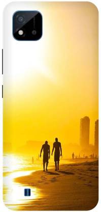 Bluvver Back Cover for Realme C20,RMX3061, Printed Sunset Back Cover