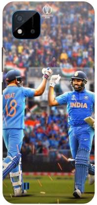 Bluvver Back Cover for Realme C20,RMX3061, Printed Rohit and Virat Back Cover
