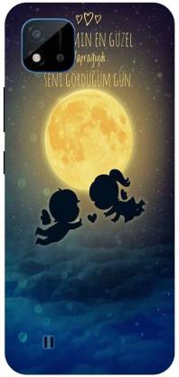 Bluvver Back Cover for Realme C20,RMX3061, Printed Love Couple Mobile Back Cover