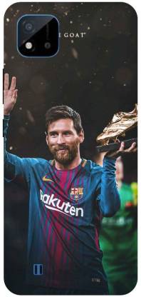 Bluvver Back Cover for Realme C20,RMX3061, Printed Lione Messi Back Cover