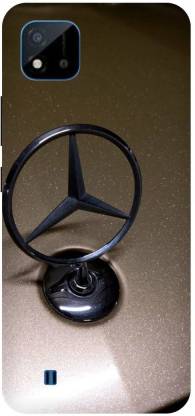 Bluvver Back Cover for Realme C20,RMX3061, Printed Mercedes Logo Back Cover