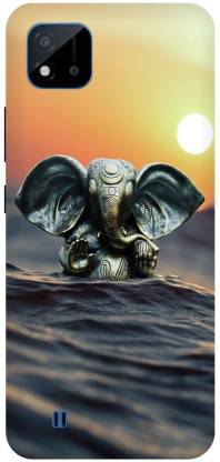 Bluvver Back Cover for Realme C20,RMX3061, Printed Ganpati Ganesh Ji Back Cover
