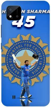 Bluvver Back Cover for Realme C20,RMX3061, Printed Rohit Sharma Back Cover