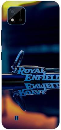 Bluvver Back Cover for Realme C20,RMX3061, Printed Royal Enfield ,Bullet,Logo bike Back Cover