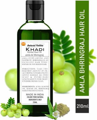 Natural vatika Khadi Amla & Bhringraj hair oil, control white Hairs &  Dandruff For Man And Woman Hair Oil - Price in India, Buy Natural vatika  Khadi Amla & Bhringraj hair oil,