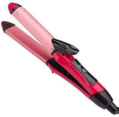 jEPTOL 2in1 Professional Solid Smooth Ceramic Hair Curler Curling Iron Rod  Travel Hair Straightener Flat Hair