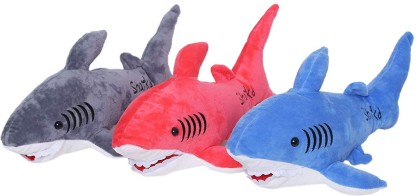 red shark stuffed animal