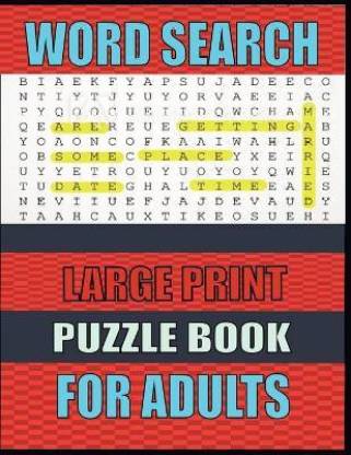 Word Search Large Print Puzzle Book For Adults