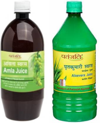 PATANJALI Amla Juice & Aloevera Juice Combo Pack OF 2 Combo Price in India  - Buy PATANJALI Amla Juice & Aloevera Juice Combo Pack OF 2 Combo online at  