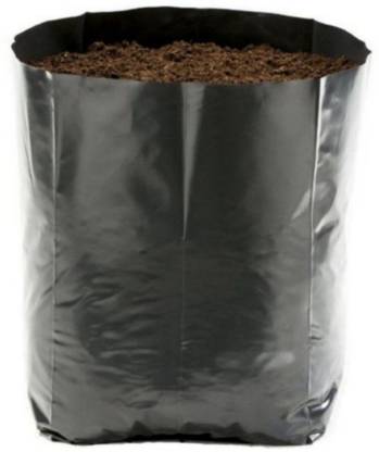 Plastic Poly Bag Grow Plant Garden, How To Cover Garden With Black Plastic Bags
