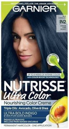 GARNIER Nutrisse Ultra Color Nourishing Permanent Hair Color CrÃ¨me , Blue  CuraÃ§ao - Price in India, Buy GARNIER Nutrisse Ultra Color Nourishing  Permanent Hair Color CrÃ¨me , Blue CuraÃ§ao Online In India,