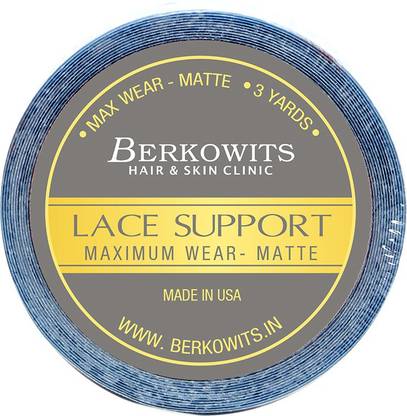 Berkowits Lace Support Tape for Hair Patch, Toupee and Wigs - Antibacterial Properties - Hold 4-6 weeks (1” X 3Yds) Hair Mask - Price in India, Buy Berkowits Lace Support Tape for Berkowits Lace Support Tape for Hair Patch, Toupee and Wigs - Antibacterial Properties - Hold 4-6 weeks (1” X 3Yds) Hair Mask - Price in India, Buy Berkowits Lace Support Tape for