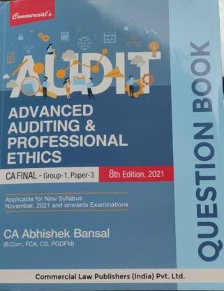 Advanced Auditing & Professional Ethics For CA Final (8th Edition 2021)
