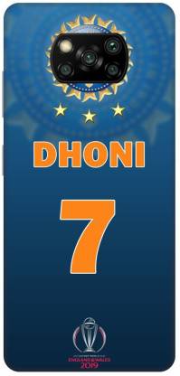 MD CASES ZONE Back Cover for Poco X3/MZB9965IN Ms Dhoni Batsman Cricketer Printed back cover