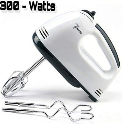 Electric 300W Storage Base Hand Beater DX Hand Mixer 2 Beaters And 2 Dough Hooks. 10 Speed Whisk Mixers Kitchen Hand Held 