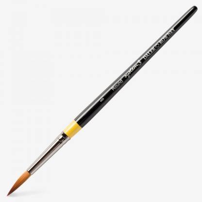 DALER ROWNEY System3 Short Handle Round SY85 Synthetic Paint Brush, No 8