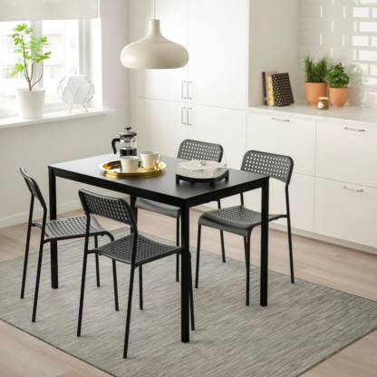 Ikea Tareo Metal 4 Seater Dining Set, Ikea Dining Chairs Set Of 4