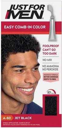 JUST FOR MEN Easy CombIn Color Gray Hair Coloring for Men with Comb Applicator , Jet Black A60 - Price in India, Buy JUST FOR MEN Easy CombIn Color Gray Hair Coloring JUST FOR MEN Easy CombIn Color Gray Hair Coloring for Men with Comb Applicator , Jet Black A60 - Price in India, Buy JUST FOR MEN Easy CombIn Color Gray Hair Coloring
