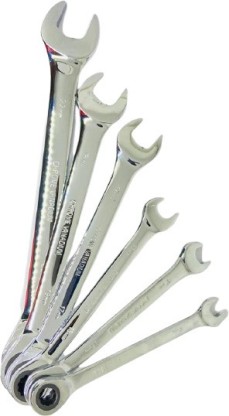 Spanner Set Ratchet Combination Metric Combo Flexible Ratcheting Wrench Professional 12PCS 