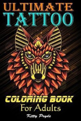 Just Add Ink adult tattoo coloring book flip through  YouTube