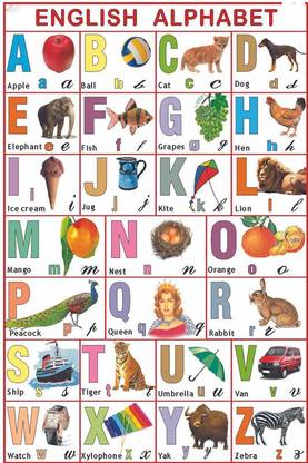 Educational Sticker Poster for Kids|English Alphabet|ABC Poster|Poster for Preschool kids|Interior Wall Poster|Poster For Kids Room, Bedroom Study Room|Learning Poster|Self Adhesive Wall Sticker Poster Paper Print - Decorative posters in India - Buy Educational Sticker Poster for Kids|English Alphabet|ABC Poster|Poster for Preschool kids|Interior Wall Poster|Poster For Kids Room, Bedroom Study Room|Learning Poster|Self Adhesive Wall Sticker Poster Paper Print - Decorative posters in India - Buy