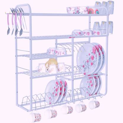 Avail 5 Shelves Dish Rack Modular Kitchen Wall Mount 30 Inch H X L Stainless Steel Stand Utensil In India - Wall Mounted Kitchen Rack Steel Avail 5 Shelves Dish Rack Modular Kitchen Wall Mount 30 Inch H X L Stainless Steel Stand Utensil In India - Wall Mounted Kitchen Rack Steel