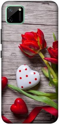 LUCKY Back Cover for REALME C20 ( flowers wallpaper, love) PRINTED BACK COVER - LUCKY : LUCKY Back Cover for REALME C20 ( flowers wallpaper, love) PRINTED BACK COVER - LUCKY :