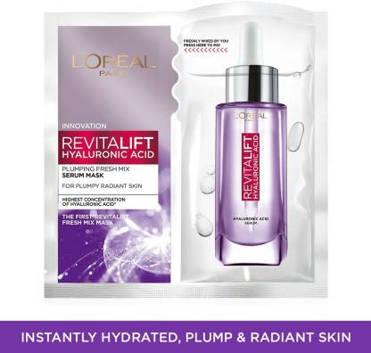 L'Oréal Paris Revitalift Hyaluronic Acid Fresh Mix Serum Sheet Mask, 33g -  Price in India, Buy L'Oréal Paris Revitalift Hyaluronic Acid Fresh Mix Serum  Sheet Mask, 33g Online In India, Reviews, Ratings