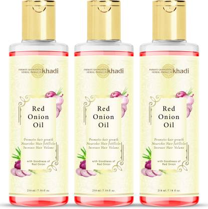Parwati Gramudyog Herbal Products Khadi Red Onion Oil Increase Hair Volume  and Nourishes Hair Follicles Helps to Reduces Hair Fall for Healthy Hair  (630ml) Hair Oil - Price in India, Buy Parwati