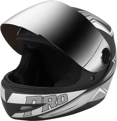 O2 Max Pro Full Face with Scratch Resistant Mercury Visor, Cross Ventilation Motorbike Helmet