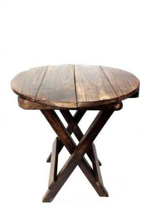 Levasto Wooden Folding Side Table, Wooden Bedside Stool Table