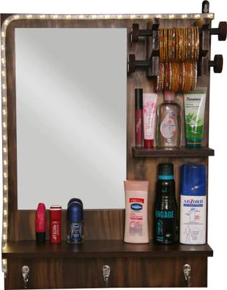 G Star Enterprises Wall Mounted Dressing Table With Led Strip Light Lighted Mirror In India At Flipkart Com Led Strip Light Lighted Mirror, Dressing Table Light Up Mirror Indian