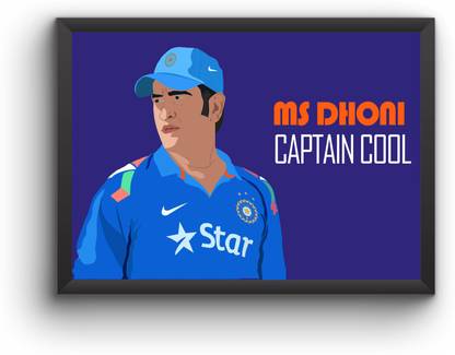 MS Dhoni Captain Cool Blue A1 Size ( 20X30 Inches ) Matte Laminatted Framed Poster Paper Print - Sports posters in India - Buy art, film, design, movie, music, nature and educational MS Dhoni Captain Cool Blue A1 Size ( 20X30 Inches ) Matte Laminatted Framed Poster Paper Print - Sports posters in India - Buy art, film, design, movie, music, nature and educational