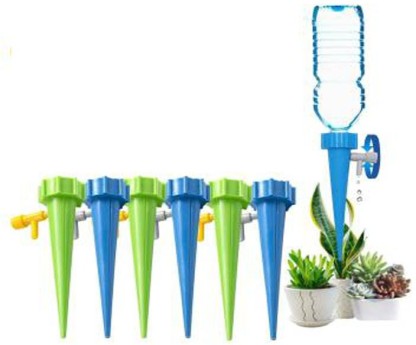 12Pcs/Set Plant Self Watering Spikes Stakes Auto Drip Irrigation System Garden