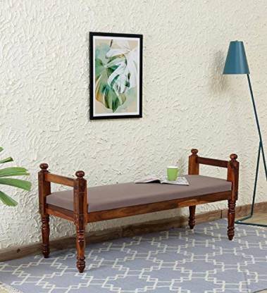 Famgear Wooden 2 Seater Bench For, Wooden Bench Design For Living Room