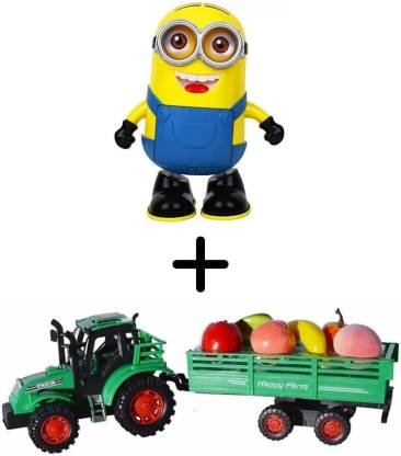 LIBRA Fruit Tractor Trolley Vehicle Toy for Kids / Dancing Minion with  Music Flashing Lights - Fruit Tractor Trolley Vehicle Toy for Kids /  Dancing Minion with Music Flashing Lights . Buy