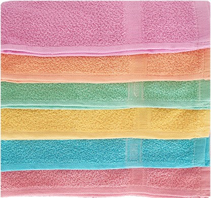 Cotton Hand Towel Set 300 GSM 4 Piece Multicolor D2 