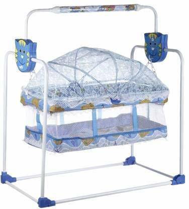 Kids Zoo Kids Zoo New Born Baby Cradle Baby Swing Baby Jhula Baby Palna Bassinet Blue Buy Baby Care Products In India Flipkart Com