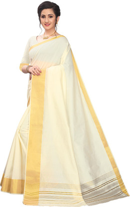 Self Design, Woven Kasavu Tussar Silk 